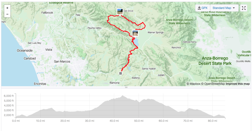 Palomar divide gravel ride