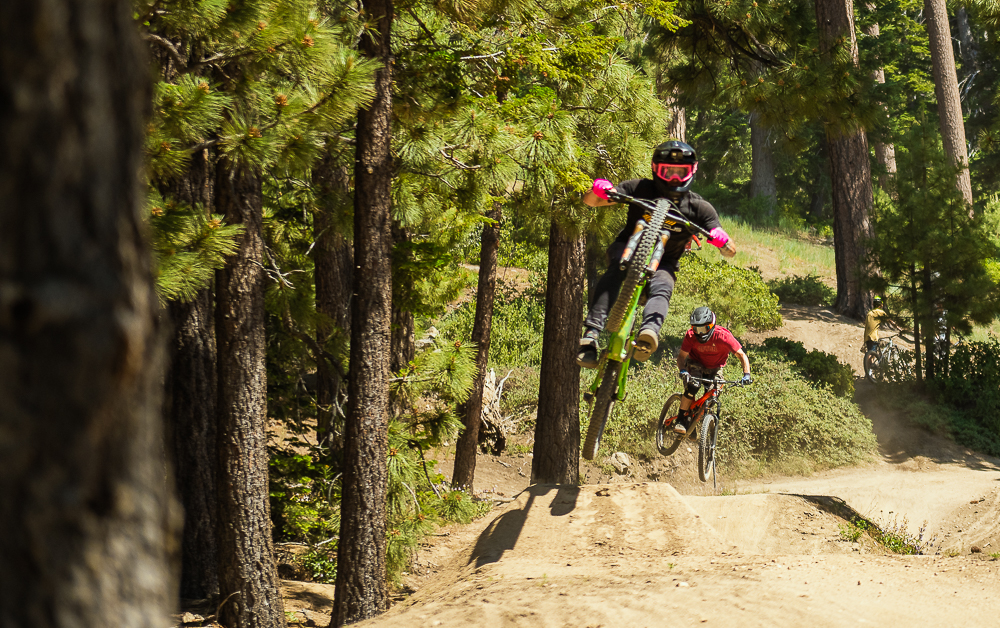 Rob Wessels riding muscle beach at the snow summit bike park.