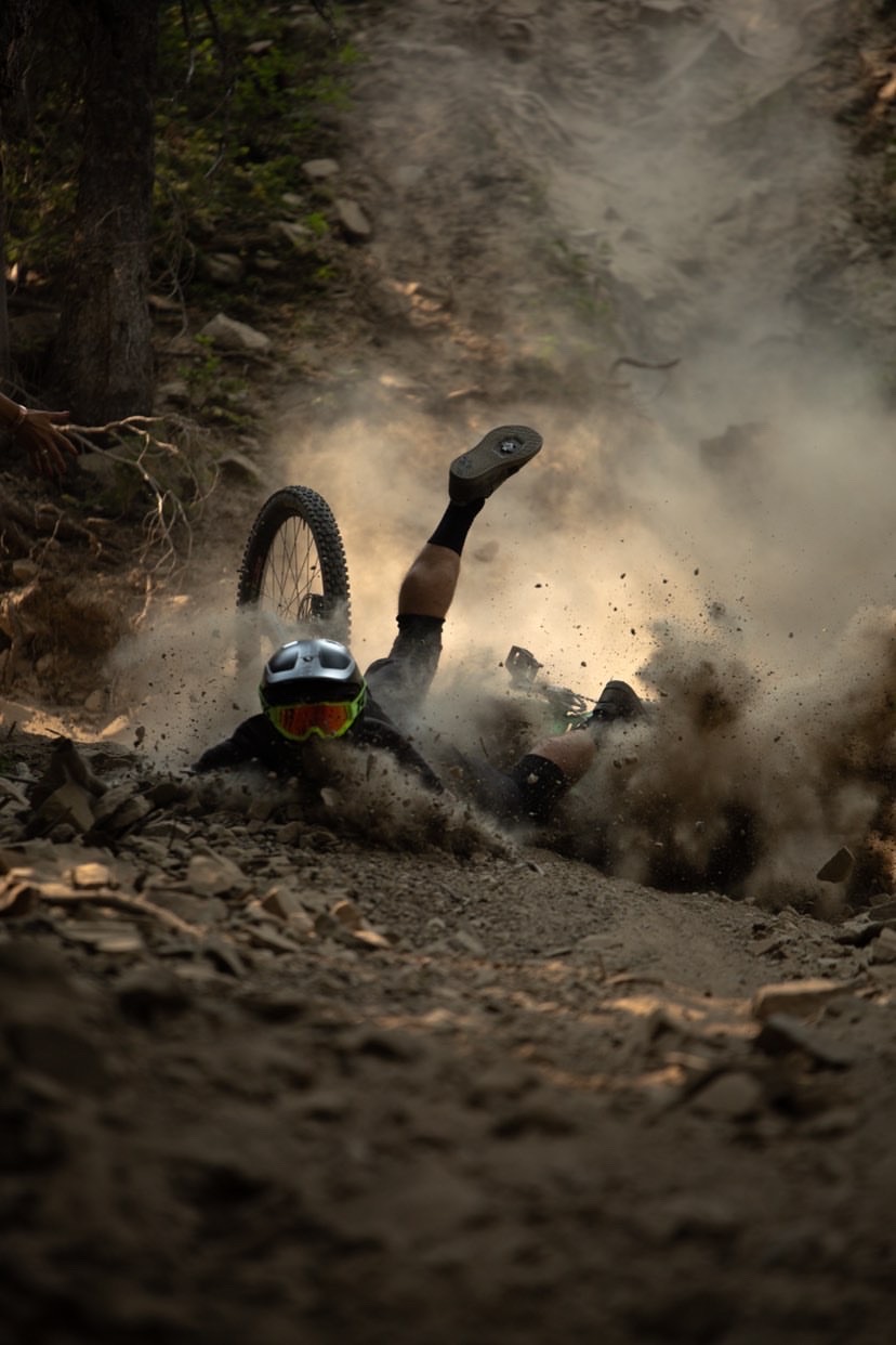 Rob Wessels racing big mountain enduro Big Sky Montana 